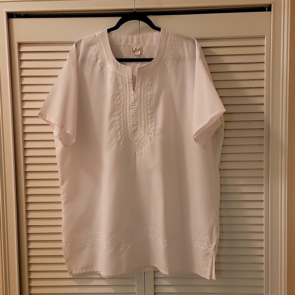 Egyptian white cotton traditional shirt